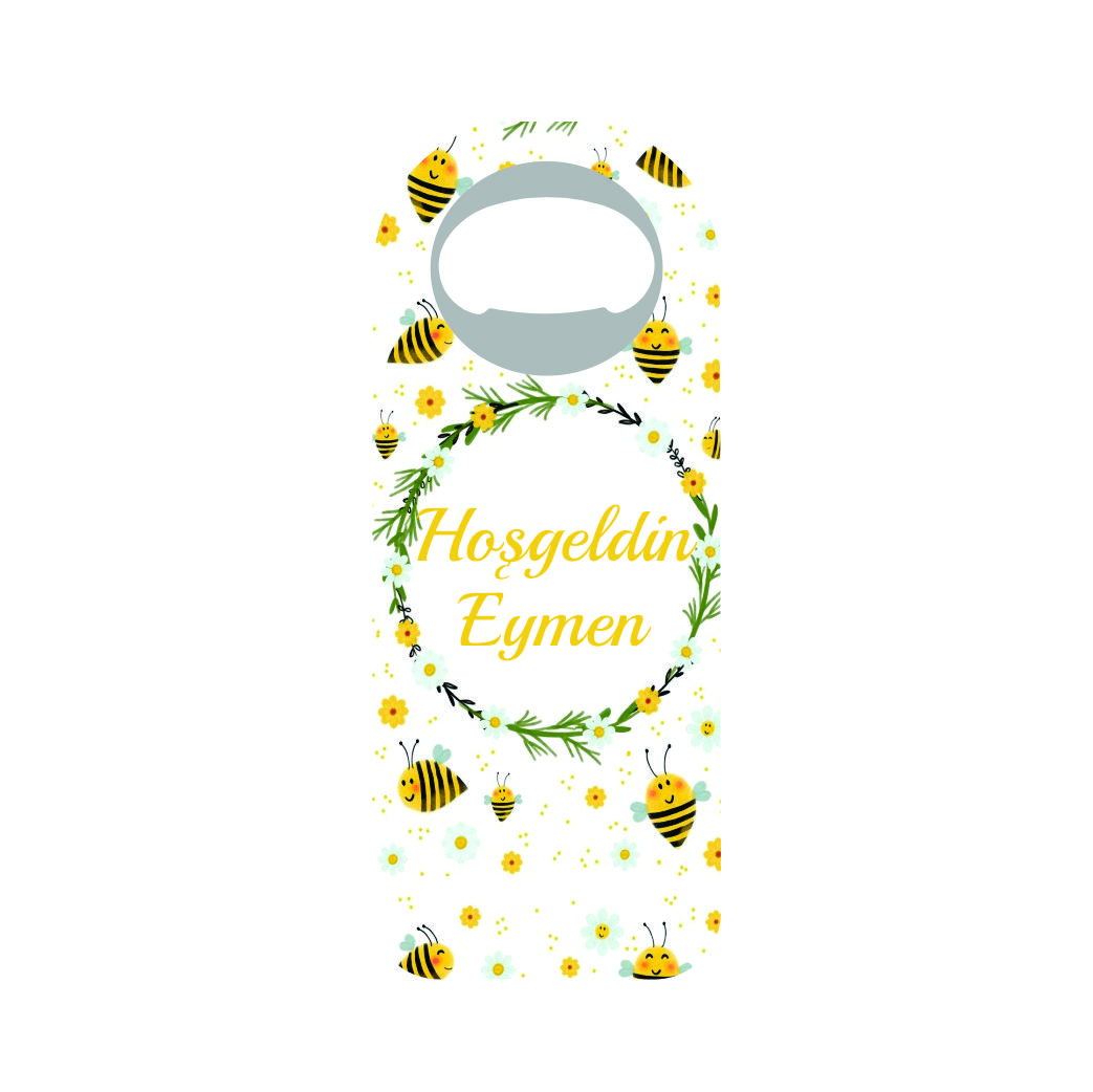 Arı zeminli papatyalı dik açacak